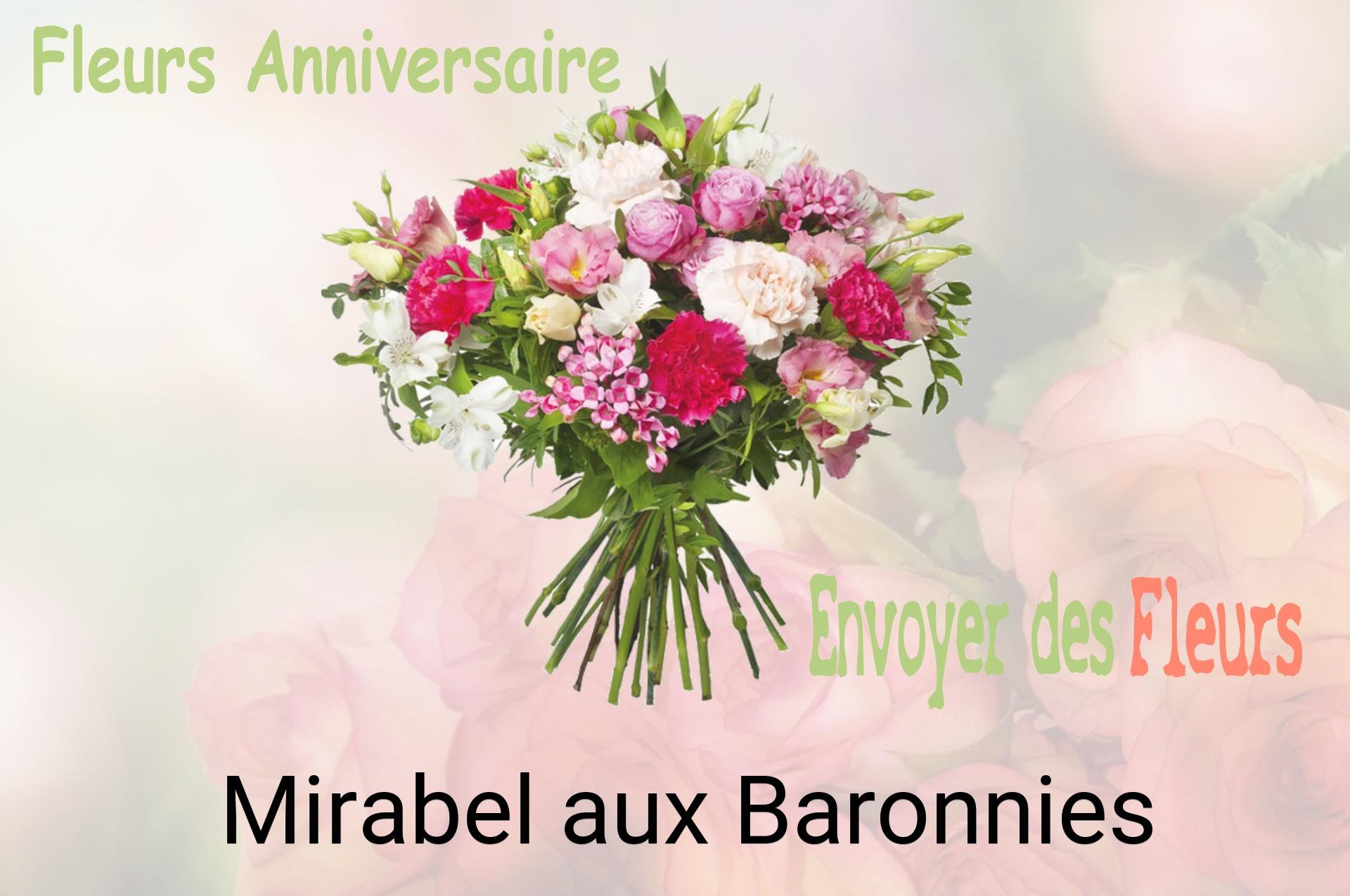 Bouquet de fleurs d’anniversaire livré à Mirabel-aux-Baronnies