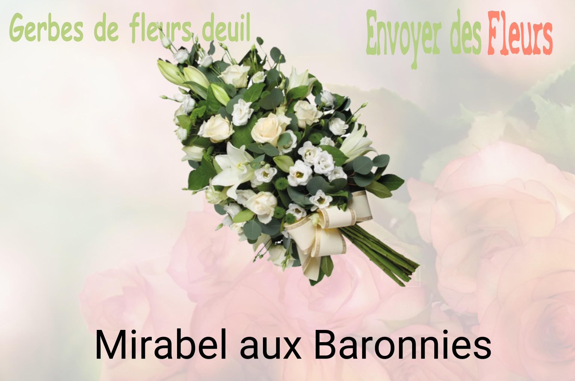 Gerbe de fleurs de deuil livrée à Mirabel-aux-Baronnies